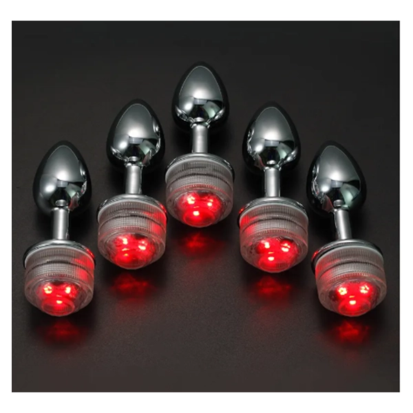 Plug anal acier lumineux à distance Taille S – Image 3